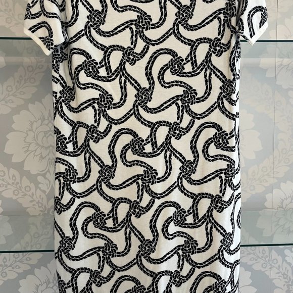 MAX MARA Rope Print Short Sleeve Sheath Dress & Jacket Set - Picture 4 of 12
